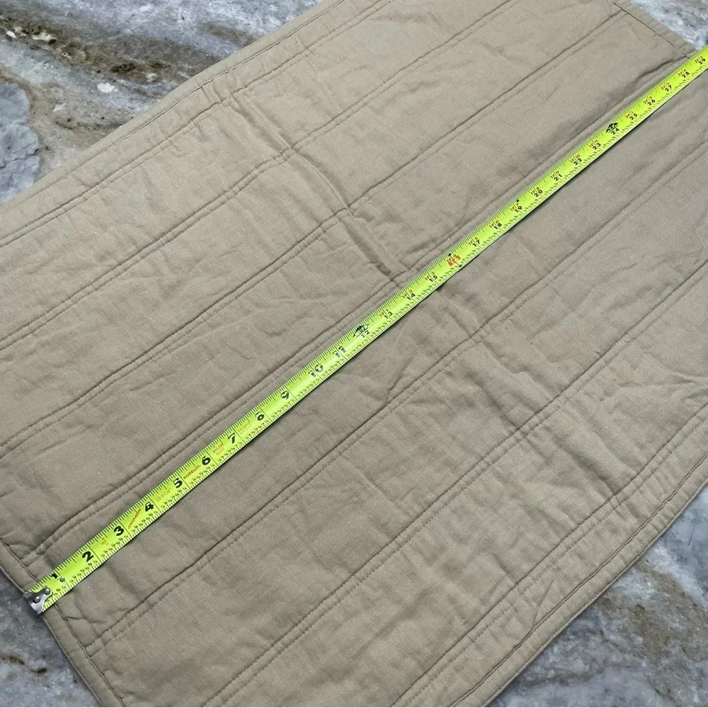 Ralph Lauren Set of 2 Pillow Cover Linen Blend Neutral Tan